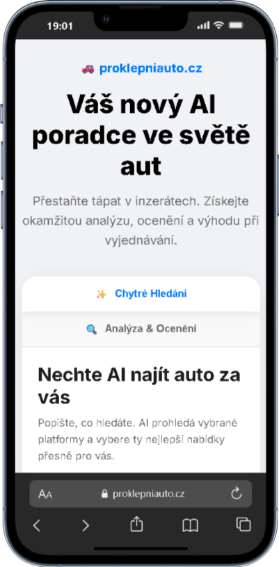 ProklepniAuto na mobilu