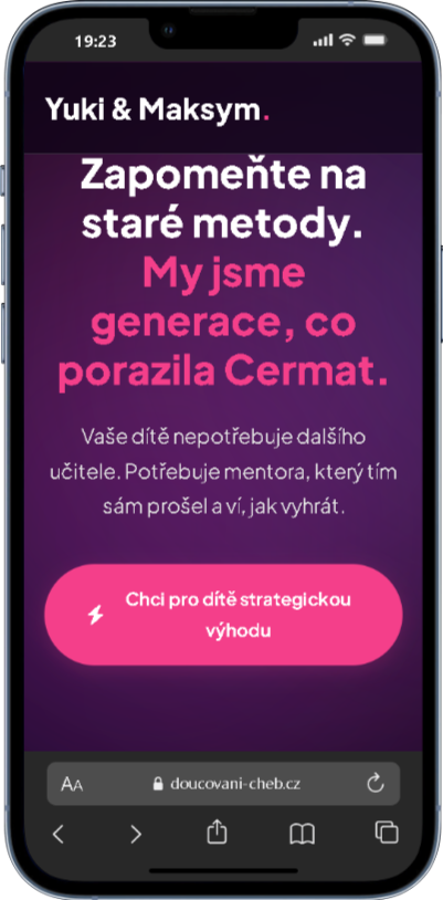 Doučování Cheb na mobilu