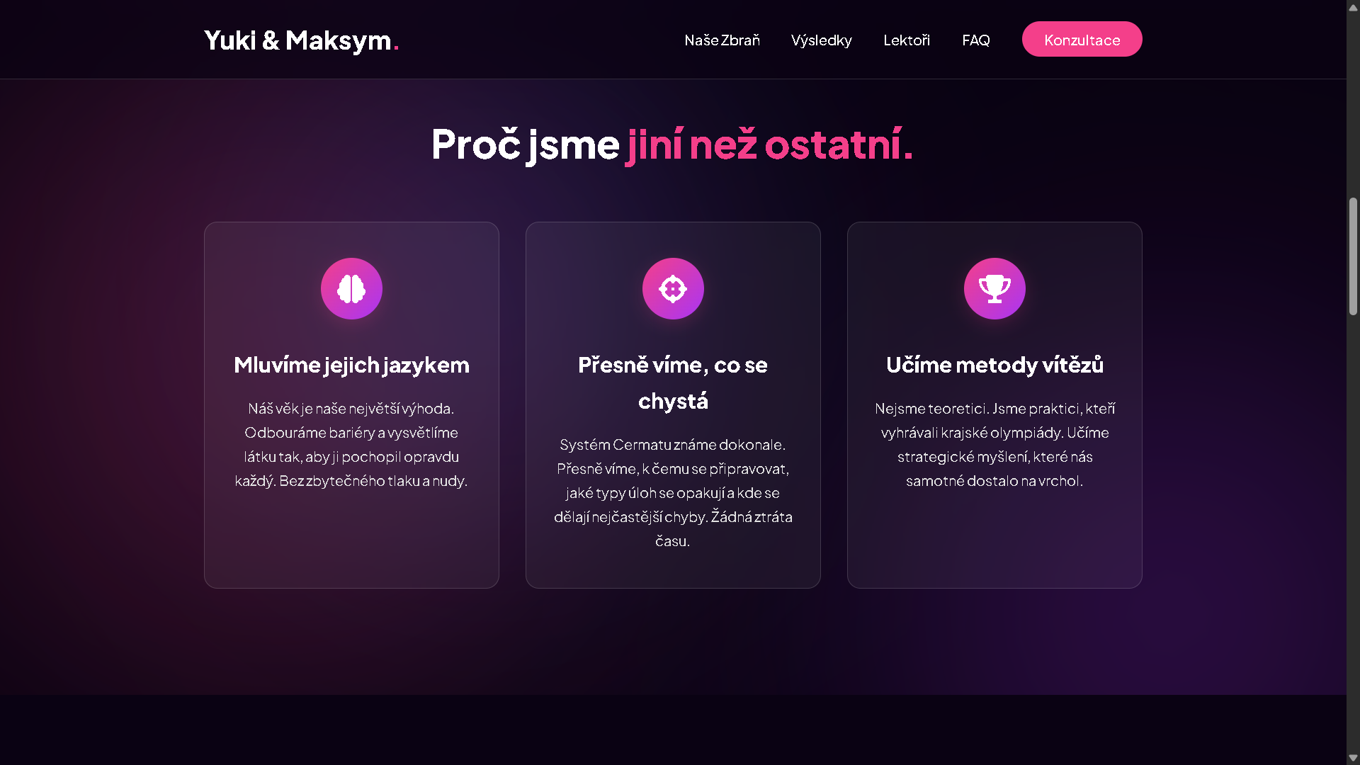 Doučování Cheb Screenshot